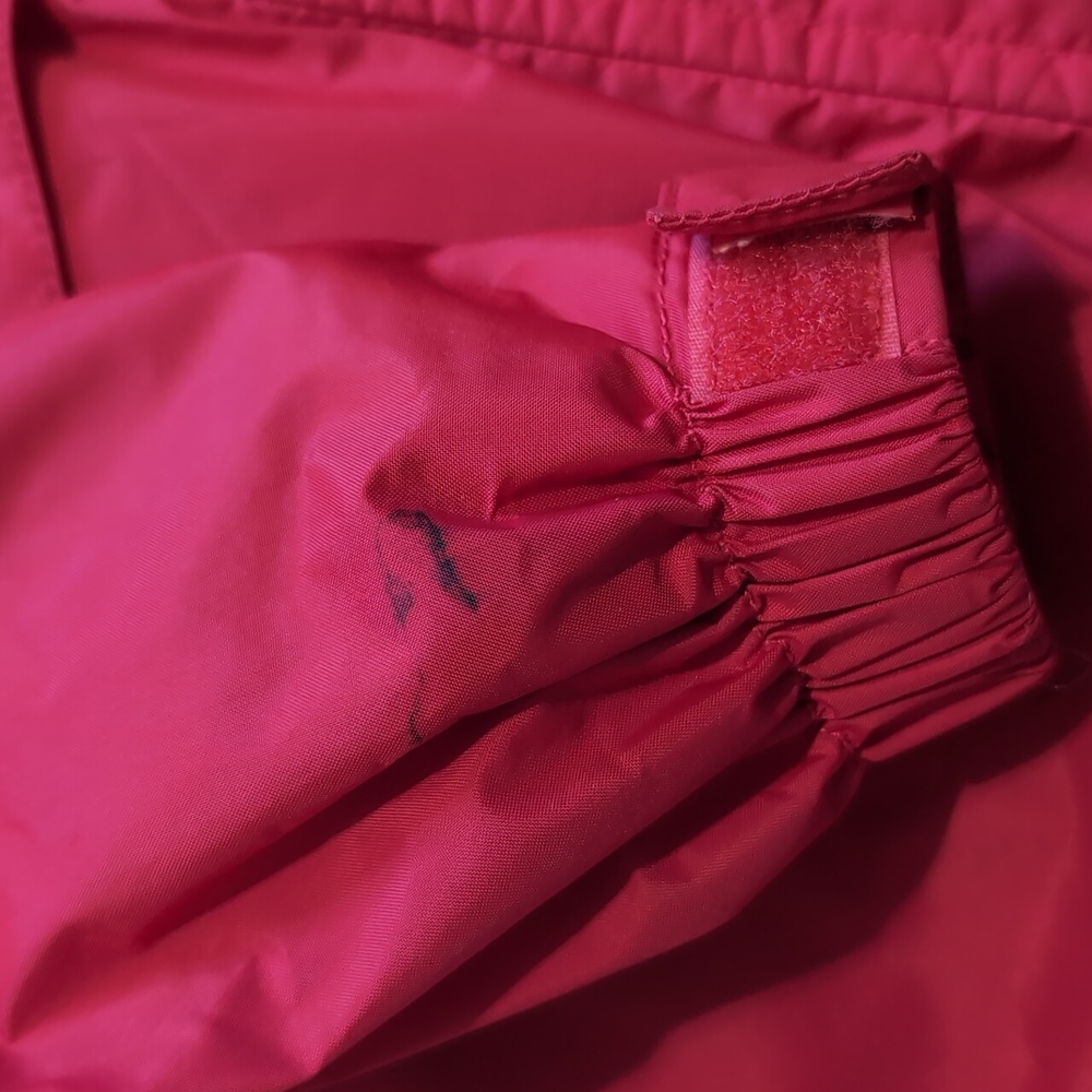 90s Vintage L.L. Bean Stowaway Rainwear Gore-Tex Red Rain Jacket Small - Picture 6 of 16